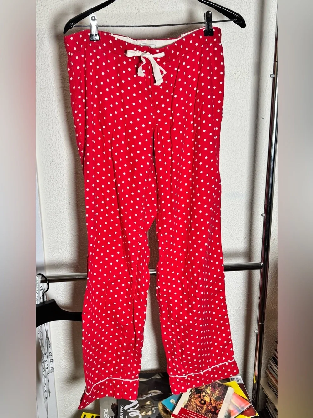 J.Crew Red Polka Dot Pajama Pants